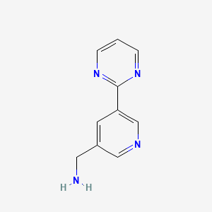 (5-(Pyrimidin-2-yl)pyridin-3-yl)methanamine