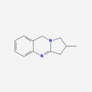 molecular formula C12H14N2 B15070576 2-Methyl-1,2,3,9-tetrahydropyrrolo[2,1-b]quinazoline CAS No. 881404-62-2