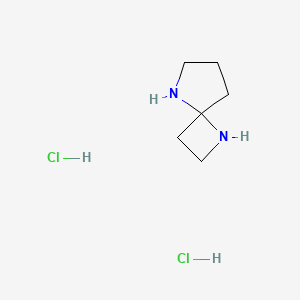 molecular formula C6H14Cl2N2 B15070590 1,5-Diazaspiro[3.4]octane dihydrochloride CAS No. 1334499-84-1