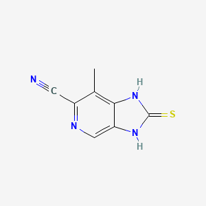 7-Methyl-2-thioxo-2,3-dihydro-1H-imidazo[4,5-c]pyridine-6-carbonitrile