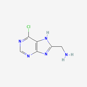 (6-chloro-7H-purin-8-yl)methanamine