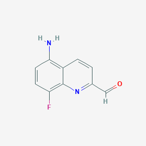 5-Amino-8-fluoroquinoline-2-carbaldehyde