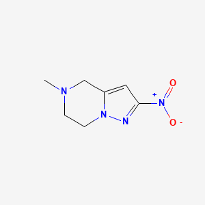 5-Methyl-2-nitro-4,5,6,7-tetrahydropyrazolo[1,5-A]pyrazine