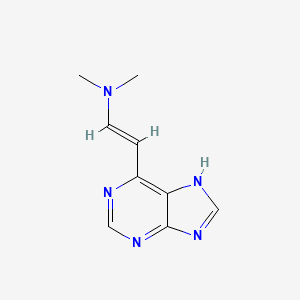 molecular formula C9H11N5 B15070679 (E)-N,N-Dimethyl-2-(9H-purin-6-yl)ethenamine 