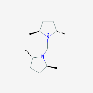 molecular formula C13H25N2+ B1507071 (2S,5S)-1-(((2S,5S)-2,5-Dimethylpyrrolidin-1-yl)methylene)-2,5-dimethylpyrrolidin-1-ium 