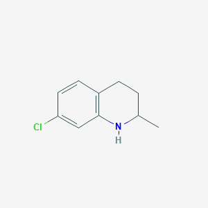 molecular formula C10H12ClN B15070711 7-Chloro-2-methyl-1,2,3,4-tetrahydroquinoline 