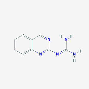 molecular formula C9H9N5 B15070716 N''-Quinazolin-2-ylguanidine CAS No. 102331-12-4