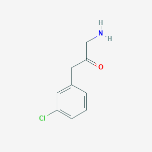 molecular formula C9H10ClNO B15070725 1-Amino-3-(3-chlorophenyl)propan-2-one 