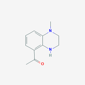 1-(1-Methyl-1,2,3,4-tetrahydroquinoxalin-5-yl)ethan-1-one