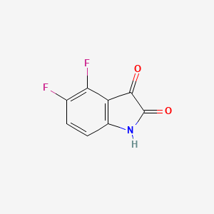 molecular formula C8H3F2NO2 B15070755 4,5-Difluoroindoline-2,3-dione 