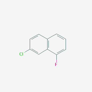 molecular formula C10H6ClF B15070784 7-Chloro-1-fluoronaphthalene 