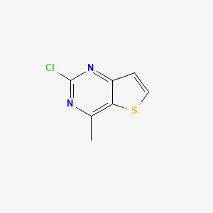 molecular formula C7H5ClN2S B15070812 2-Chloro-4-methylthieno[3,2-d]pyrimidine 