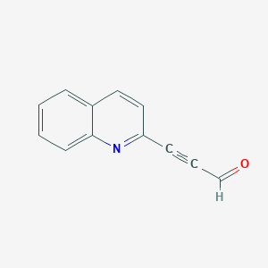 molecular formula C12H7NO B15070817 3-(Quinolin-2-yl)propiolaldehyde 