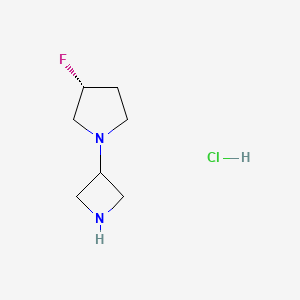 molecular formula C7H14ClFN2 B15070845 (R)-1-(Azetidin-3-yl)-3-fluoropyrrolidine hydrochloride 