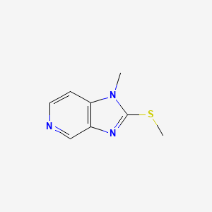 molecular formula C8H9N3S B15070878 1-methyl-2-(methylsulfanyl)-1H-imidazo[4,5-c]pyridine CAS No. 7321-95-1