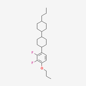 Benzene, 2,3-difluoro-1-propoxy-4-[(trans,trans)-4'-propyl[1,1'-bicyclohexyl]-4-yl]-