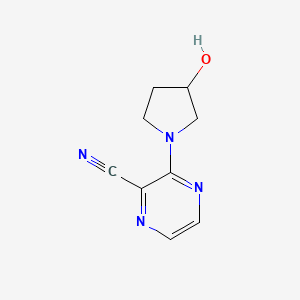 3-(3-Hydroxypyrrolidin-1-yl)pyrazine-2-carbonitrile