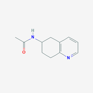 molecular formula C11H14N2O B15070892 Acetamide, N-(5,6,7,8-tetrahydro-6-quinolinyl)- CAS No. 62140-80-1