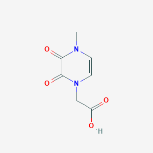 molecular formula C7H8N2O4 B15070899 2-(4-Methyl-2,3-dioxo-3,4-dihydropyrazin-1(2H)-yl)acetic acid 