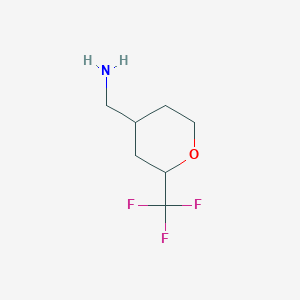 molecular formula C7H12F3NO B15070905 [2-(Trifluoromethyl)oxan-4-yl]methanamine 