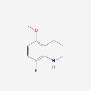 molecular formula C10H12FNO B15070906 8-Fluoro-5-methoxy-1,2,3,4-tetrahydroquinoline 