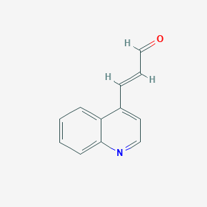 molecular formula C12H9NO B15070923 (E)-3-(Quinolin-4-yl)acrylaldehyde 