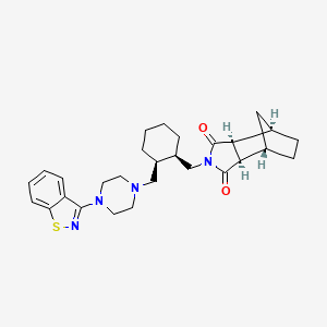 (3aR,4S,7R,7aS)-2-((cis-2-((4-(Benzo[d]isothiazol-3-yl)piperazin-1-yl)methyl)cyclohexyl)methyl)hexahydro-1H-4,7-methanoisoindole-1,3(2H)-dione