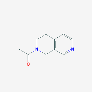 molecular formula C10H12N2O B15070945 1-(3,4-Dihydro-2,7-naphthyridin-2(1H)-yl)ethanone 