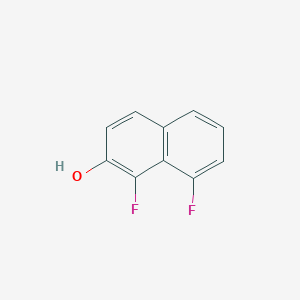 molecular formula C10H6F2O B15070974 1,8-Difluoronaphthalen-2-ol 