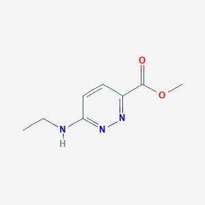 molecular formula C8H11N3O2 B15070983 Methyl 6-(ethylamino)pyridazine-3-carboxylate 