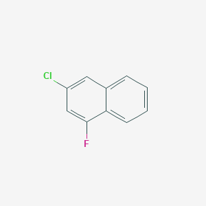 molecular formula C10H6ClF B15071027 3-Chloro-1-fluoronaphthalene 