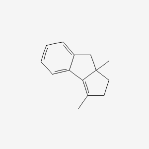 molecular formula C14H16 B15071044 3,8a-Dimethyl-1,2,8,8a-tetrahydrocyclopenta[a]indene CAS No. 61067-23-0