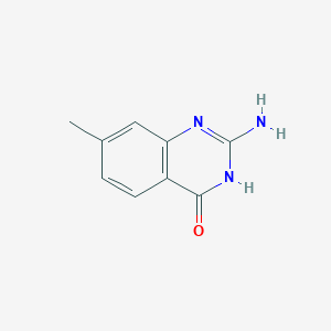 molecular formula C9H9N3O B15071051 2-amino-7-methylquinazolin-4(3H)-one 