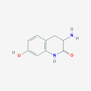 3-Amino-7-hydroxy-3,4-dihydroquinolin-2(1H)-one