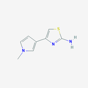 molecular formula C8H9N3S B15071125 4-(1-Methyl-1H-pyrrol-3-yl)thiazol-2-amine CAS No. 952933-03-8