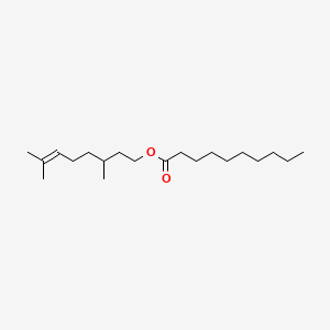 3,7-Dimethyloct-6-en-1-yl decanoate