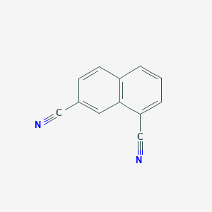 molecular formula C12H6N2 B15071150 Naphthalene-1,7-dicarbonitrile CAS No. 95596-45-5