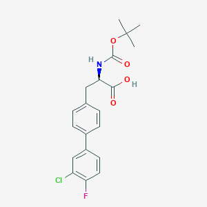 (2R)-tert-Butoxycarbonylamino-3-(3'-chloro-4'-fluoro-biphenyl-4-yl)-propionic acid
