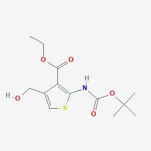 Ethyl 2-((tert-butoxycarbonyl)amino)-4-(hydroxymethyl)thiophene-3-carboxylate