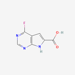 4-Fluoro-7H-pyrrolo[2,3-D]pyrimidine-6-carboxylic acid