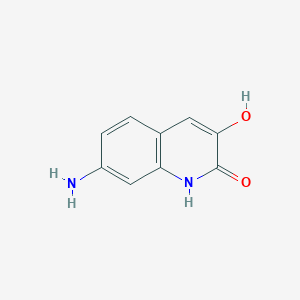 7-Amino-3-hydroxyquinolin-2(1H)-one