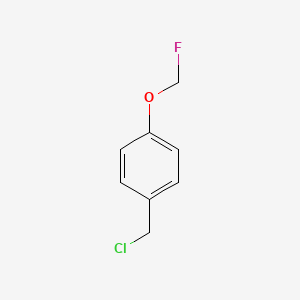 molecular formula C8H8ClFO B15071199 1-(Chloromethyl)-4-(fluoromethoxy)benzene 