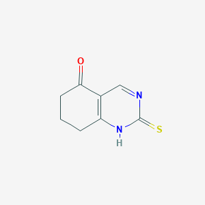 molecular formula C8H8N2OS B15071209 2-Mercapto-7,8-dihydroquinazolin-5(6H)-one 