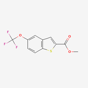 B1507125 Methyl 5-(trifluoromethoxy)benzo[b]thiophene-2-carboxylate CAS No. 885279-16-3