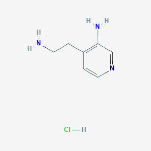 molecular formula C7H12ClN3 B15071257 4-(2-Aminoethyl)pyridin-3-amine hydrochloride 