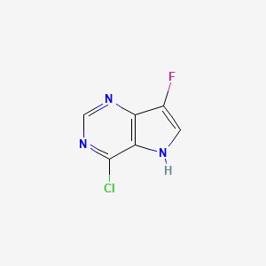 4-Chloro-7-fluoro-5H-pyrrolo[3,2-d]pyrimidine