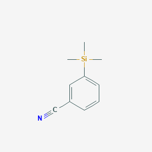 molecular formula C10H13NSi B15071305 3-Trimethylsilylbenzonitrile CAS No. 82142-18-5