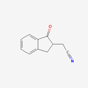 2-(1-oxo-2,3-dihydro-1H-inden-2-yl)acetonitrile