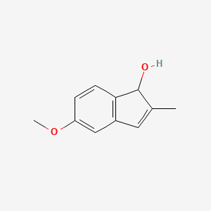 molecular formula C11H12O2 B15071316 5-Methoxy-2-methyl-1H-inden-1-ol 