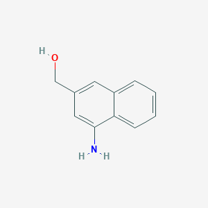 molecular formula C11H11NO B15071321 1-Aminonaphthalene-3-methanol 